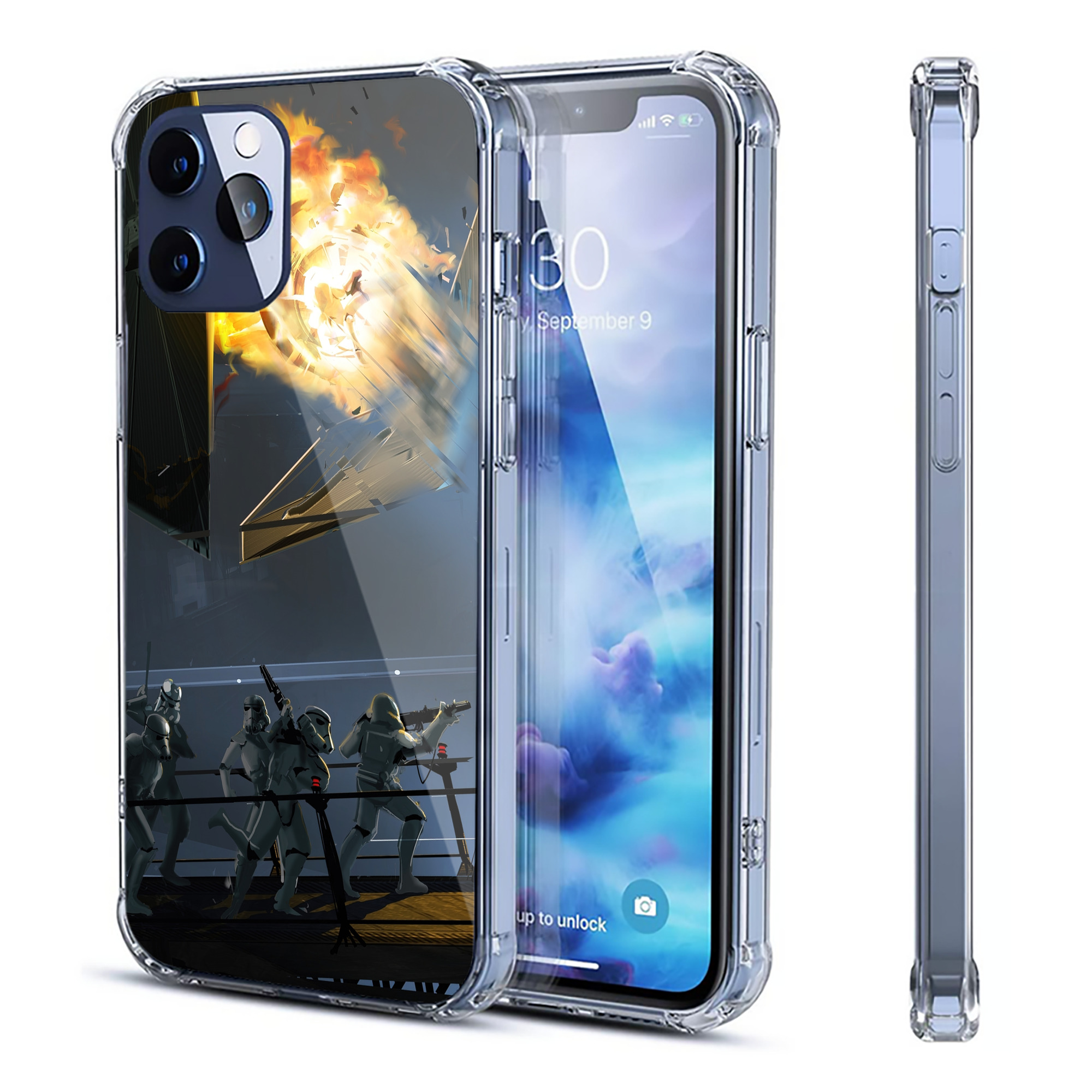 （画像用） スター・ウォーズ Star Wars 【iPhone 12シリーズ対応】透明スマホケース（クリアソフトケース）
